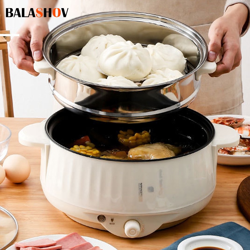 Fondue Set Electric - 220V Multi-Fornuizen Enkele/Dubbele Laag Elektrische Pot