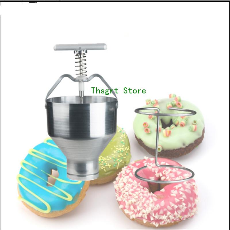 Donut Maker Mini - roestvrijstalen handmatige donut maker machine mini