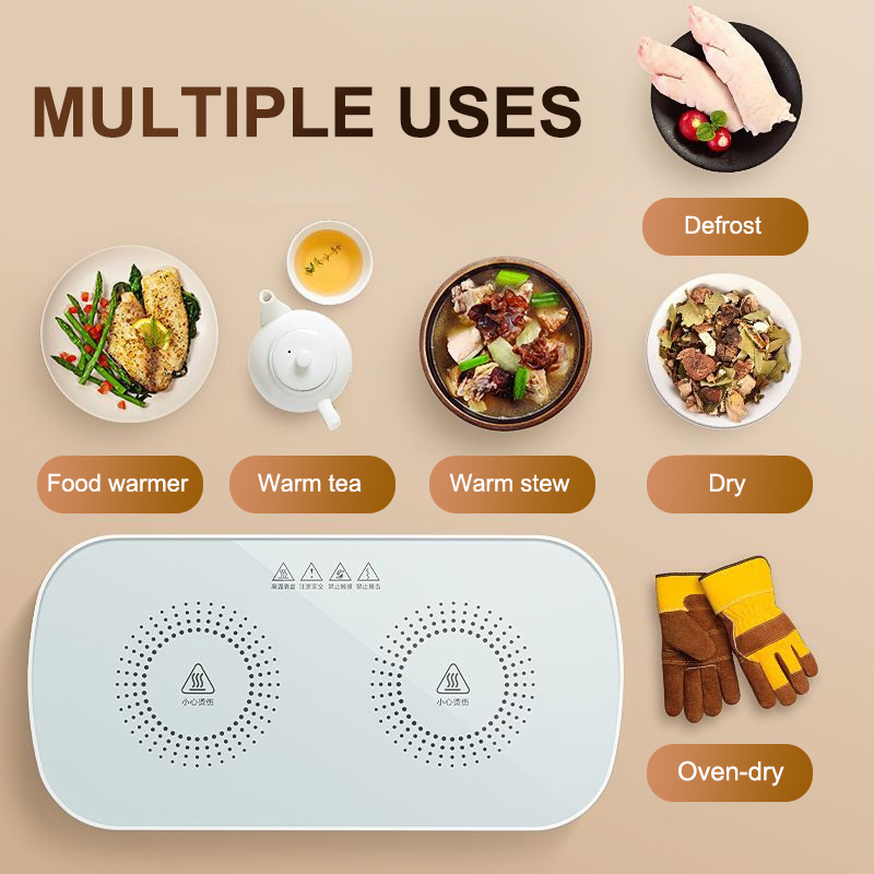 Fondue Set Electric - Elektrische verwarmingsplaat Voedsel Warmteplaat met constante