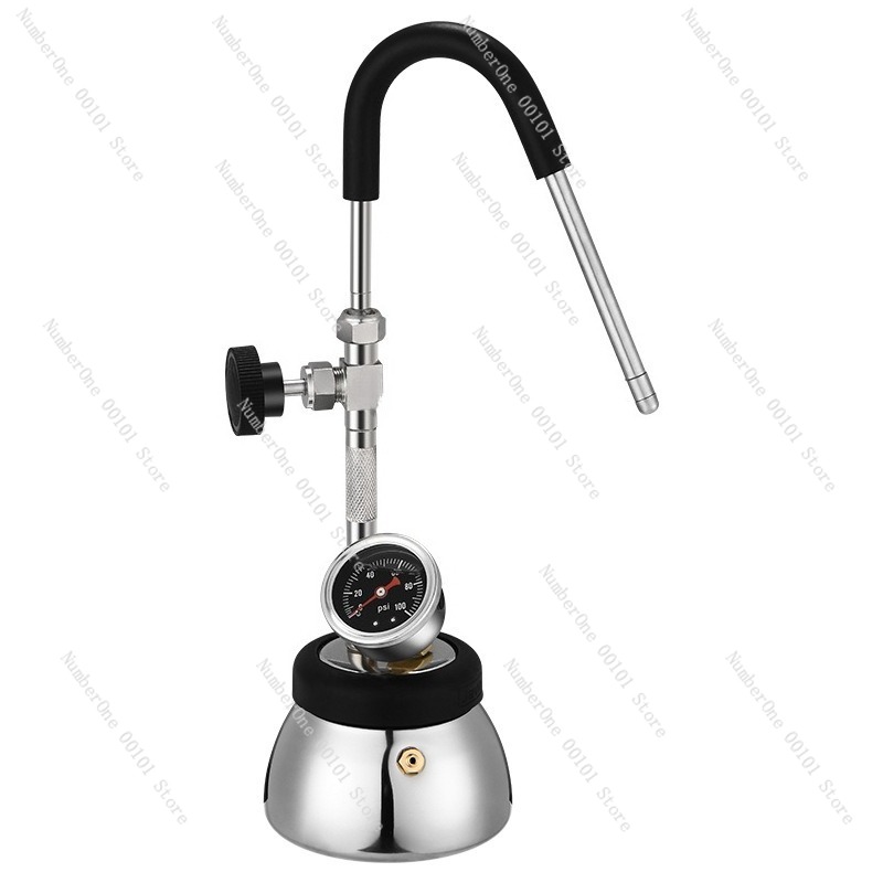 Kitchen Appliances Direct - RVS stoomkoffiezetapparaat, multifunctionele melkopschuimer en koffiezetapparaat,